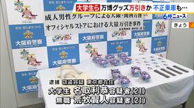 東京駅から“不正乗車”で万博来場か…転売目的でミャクミャクグッズなど約７万４０００円相当を盗んだ疑いで大学生２人逮捕|TBS NEWS DIG