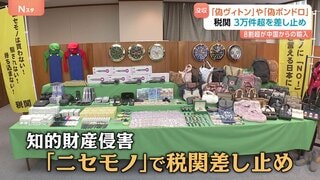 ルイ・ヴィトンにボンボンドロップシールまで…税関で差し止め“ニセモノ”1年で3万件超　背景に個人通販の拡大　中国からの輸入品が全体の8割以上| TBS CROSS DIG with Bloomberg