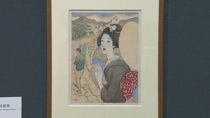 竹久夢二、【白光】、希少な大判額装用画集より、美品、新品額装付