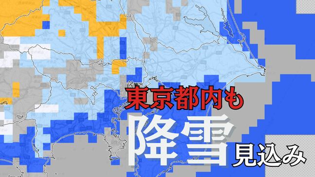 東京含む太平洋側でも降雪見込み　北日本日本海側は大雪のおそれ　日本付近は強い冬型【雪と雨のシミュレーション】|TBS NEWS DIG