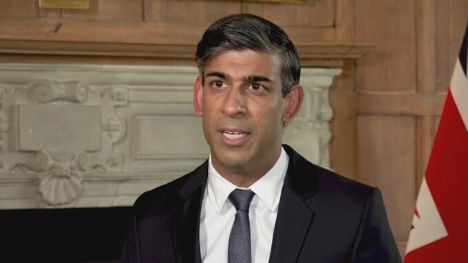 イギリス・スナク首相「イスラエルが望むいかなる支援も行う」 イスラエル・ネタニヤフ首相と電話会談し、支援を表明|TBS NEWS DIG