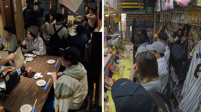 【オリックス＆阪神】熱血ファン集う店の様子を比較！片や“喜びのあまり”泣き出し...片や「ぼろぼろやん」と意気消沈　関西ダービー第２戦|TBS NEWS DIG