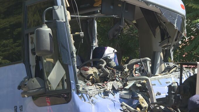 バスがダンプに追突、バスの男性運転手が死亡　柳津町の国道252号　福島|TBS NEWS DIG