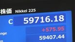日経平均株価 575円高の5万9716円で取引終了　終値としての最高値更新　イスラエル・レバノンの停戦延長合意で警戒感和らぐ|TBS NEWS DIG