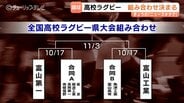 花園切符をかけた熱戦へ　全国高校ラグビー富山県大会の組み合わせ抽選会、注目の合同チーム参戦と富山第一など各校主将の意気込み　|　富山のニュース｜天気・防災｜チューリップテレビ