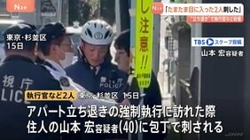 「たまたま目に入った2人を刺した」逮捕の男 アパート立ち退き執行官など2人殺傷事件 警視庁　東京・杉並区|TBS NEWS DIG