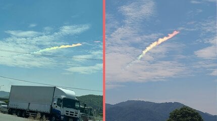 空に異変？「きれいな虹色の棒」目撃情報が相次ぐ 正体は一体なんだ