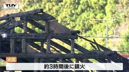 倉庫から爆発音が 酒田市で住宅など2棟と車2台が全焼 ケガ人はなし