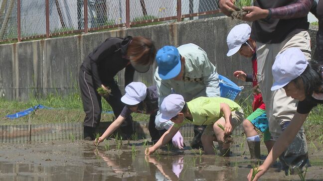 「どろどろで気持ちよかった」児童が地域の人と田植え|TBS NEWS DIG
