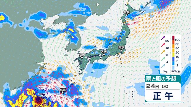 「台風3号」沖縄で最大瞬間風速60メートル予想　住家が倒壊するおそれもある猛烈な風が吹く所がある見込み　予想進路は？|TBS NEWS DIG