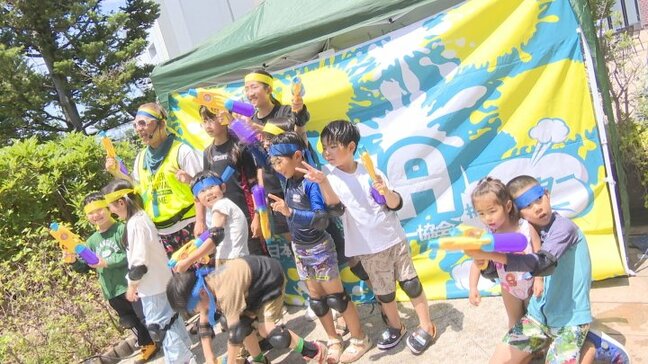 本格的な夏を前に 夏を楽しく涼しく乗り切れ 水鉄砲を撃ち合う水遊びイベント|TBS NEWS DIG