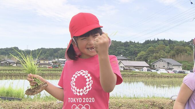 「どろんこになっちゃった！」シーズン到来、園児が田植え　福島・いわき市|TBS NEWS DIG