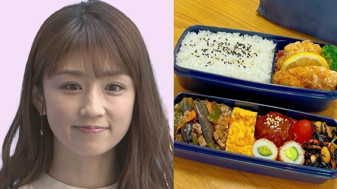 【小倉優子】「成長期男子のお弁当、ボリュームとバランスが難しい」試行錯誤が続く長男のお弁当を公開|TBS NEWS DIG