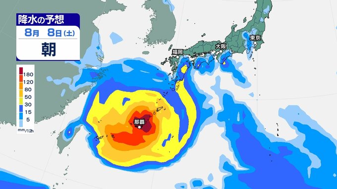 【台風情報】九州・沖縄に接近の可能性も...猛烈な勢力の「台風13号」最大瞬間風速 80m/s予想…8月10日（月）にかけての雨・風シミュレーション【気象庁31日午前6時45分発表】|TBS NEWS DIG