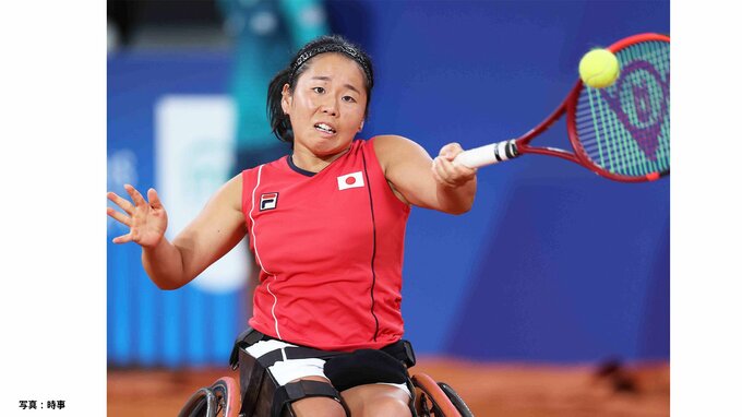 車いすテニス・上地結衣が2時間越えの激戦制し決勝進出、自身初の金メダルへあと1勝【パリパラリンピック】|TBS NEWS DIG