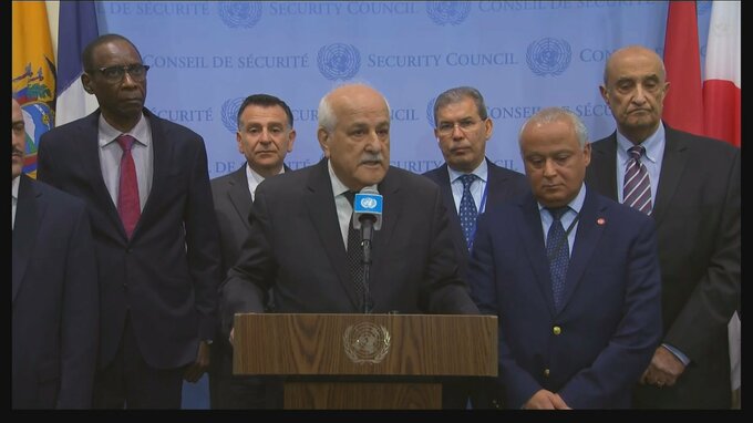 “イスラエルがガザ地区ラファでの地上作戦に踏み切らないよう行動を”パレスチナ国連大使が安保理に訴え