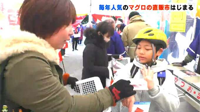 ミナミマグロ、ホンマグロ、トロビンチョウが800キロ！毎年恒例マグロ直販市が開催　高知|TBS NEWS DIG