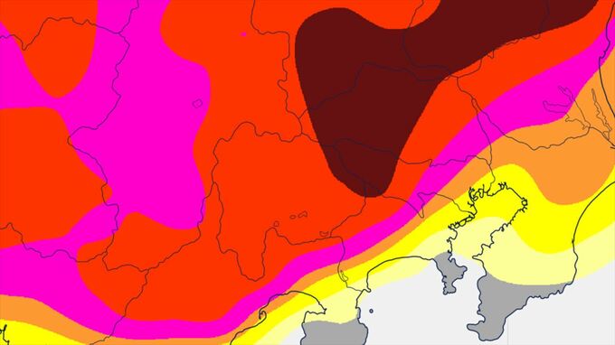 【気象情報】関東甲信　25日昼過ぎから夜遅くにかけ　落雷や竜巻などの激しい突風、局地的な激しい雨に注意　【雨と風のシミュレーション・発雷確率】　|　山梨のニュース | ＵＴＹテレビ山梨