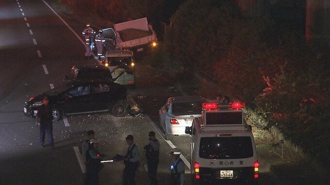 【速報】車など16台が絡む多重事故　10～50代の6人がケガ　大阪・摂津市の中央環状線|TBS NEWS DIG