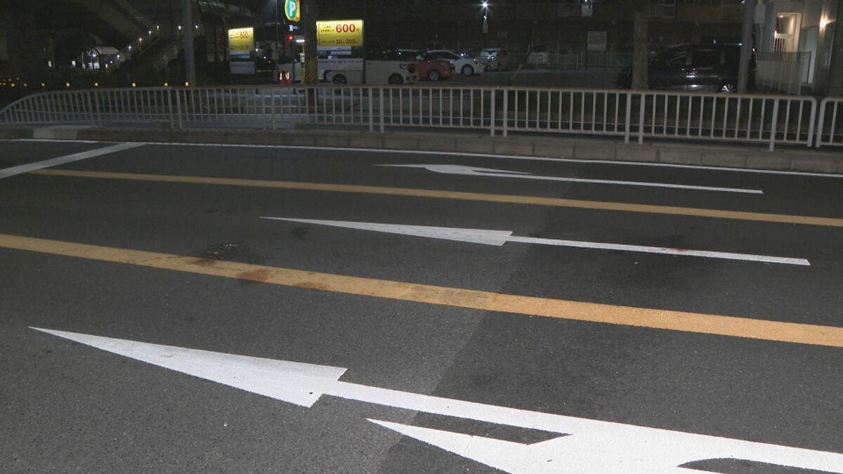 中央分離帯を乗り越え渡ったか…横断歩道のない場所で40代くらいの男性が車2台にはねられ死亡 名古屋･天白区