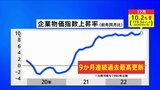 【速報】12月企業物価指数 前年同月比10.2%の上昇 1980年以降の最高を9か月連続更新|TBS NEWS DIG