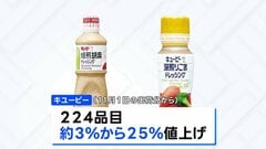 キユーピーがマヨネーズなど計224品目を値上げ 「コスト上昇分を吸収することは極めて困難」| TBS CROSS DIG with Bloomberg
