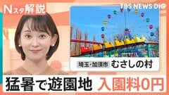 猛暑で遊園地の入園料「0円」…暑いマイナスイメージを“無料”でプラスに、割引率アップ“に5℃の壁”【Nスタ解説】| TBS CROSS DIG with Bloomberg