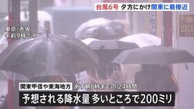 【台風6号情報】夕方にかけ関東に最接近 「レベル4大雨危険警報」が東京・千葉・神奈川・静岡などに発表 目黒川・神田川・善福寺川などで「レベル4氾濫危険警報」も 大雨災害に厳重警戒 気象庁|TBS NEWS DIG
