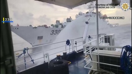 南シナ海で中国海警局がフィリピン船に“放水などの危険行為