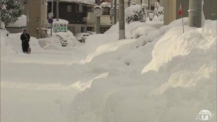 降り続く雪 青森市は一時 積雪が120センチに | 青森のニュース│ATV