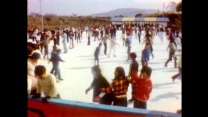 屋外スケート場にぎわう (阿蘇市) 【昭和44年・1969】～RKKニュース