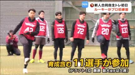 プロ野球・楽天】新人合同自主トレ開始 10日からは球団初の海外へ