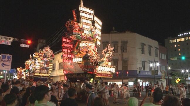 日田祇園祭の「集団顔見世」　豪華絢爛な山鉾が一堂に集結　大分|TBS NEWS DIG