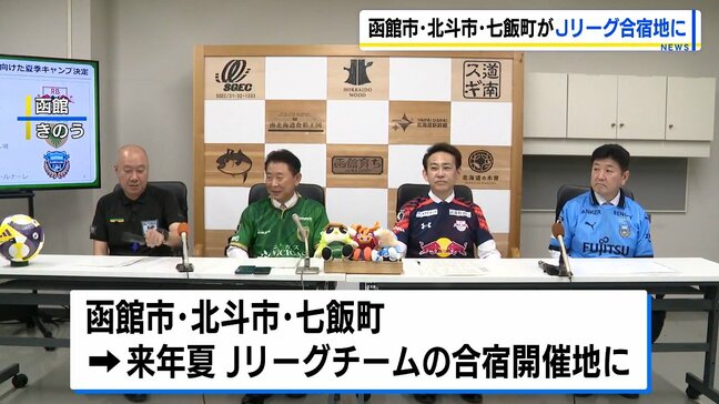【Jリーグ】2026年夏の合宿でJ1とJ2の3チームが道南に…函館市にJ2大宮アルディージャ、北斗市にJ1東京ヴェルディ、七飯町にJ1川崎フロンターレ|TBS NEWS DIG