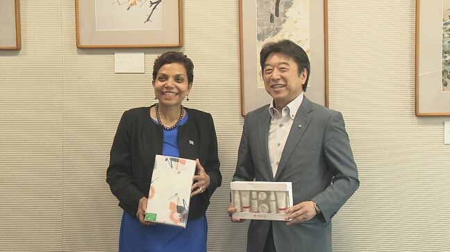 駐日フィジー臨時大使が大分市表敬　「さらに親交を深めていきたい」ラグビーW杯がきっかけ|TBS NEWS DIG