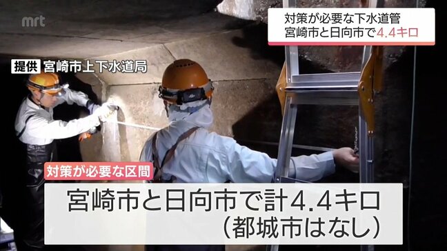 老朽化した下水道管の調査結果が公表　宮崎県内では4.4キロに対策が必要|TBS NEWS DIG