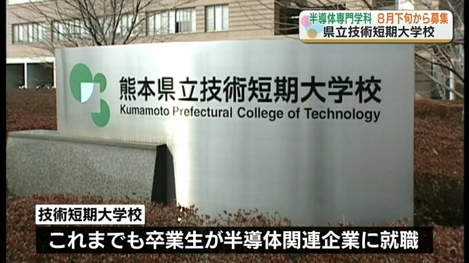 『半導体技術科』の生徒を8月下旬から募集「熊本大学 工学部」への編入も可能に　熊本県立技術短期大学校　|　熊本のニュース｜RKK NEWS｜RKK熊本放送