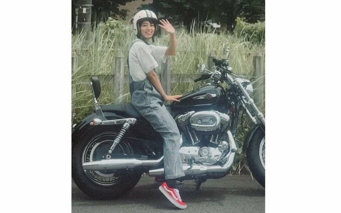 【 笠井海夏子 】　「バイクに乗ってるところみたいって声があったから、走りました」|TBS NEWS DIG