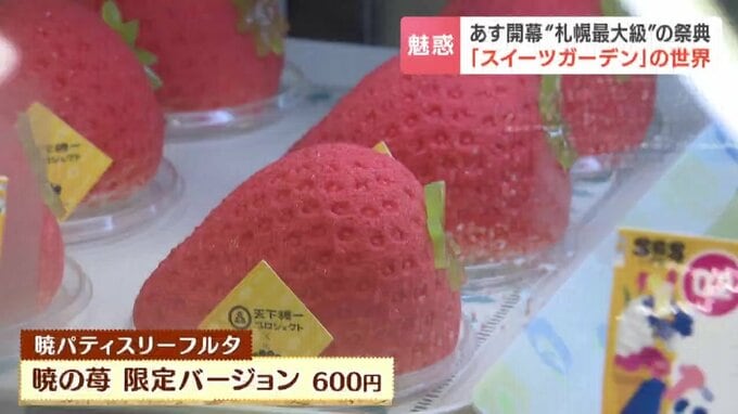 暁パティスリーフルタの「暁の苺」限定バージョン 商品の接写