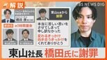 「変わるきっかけ、向き合うきっかけをくれてありがとう」東山社長が橋田氏に面会し謝罪、ジャニーズ性加害問題【Nスタ解説】|TBS NEWS DIG