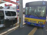 「ものすごい音でした」路線バスが電柱に衝突 7人が病院で治療も重傷者はなし 山口県下松市|TBS NEWS DIG