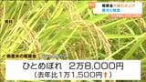 コメ概算金「ひとめぼれ」2万8000円に大幅引き上げ 農家驚きと販売価格懸念 宮城 | 宮城のニュース│tbc NEWS│tbc東北放送