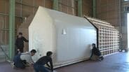 数時間で建つ“簡易住宅” インスタントハウスがさらに進化 ｢ホームベーカリーみたいに箱の中で膨らませる｣ 軽い･安い･部品が少ない　|　名古屋・愛知・岐阜・三重のニュース【CBC news】 | CBC web