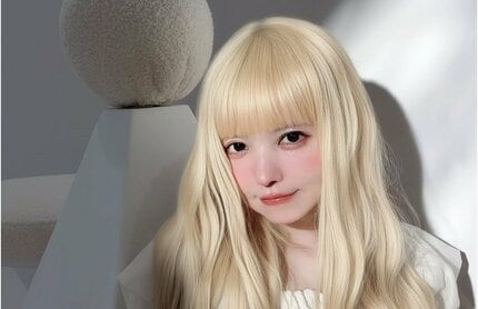 ナタリーイエサバ製作　　不思議なダブルベア 益若つばさ 】 初のブロンドヘア 「似合うメイクとかカラコンとか
