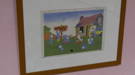 馬場のぼる　直筆水彩画　一点もの　11ぴきのねこ作者 講演会『11 ぴきのねこ』と馬場のぼる先生 ーその世界を支えた