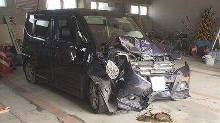 交渉中 センターライン越え 対向車線にはみ出し正面衝突 対向車の50代男性が