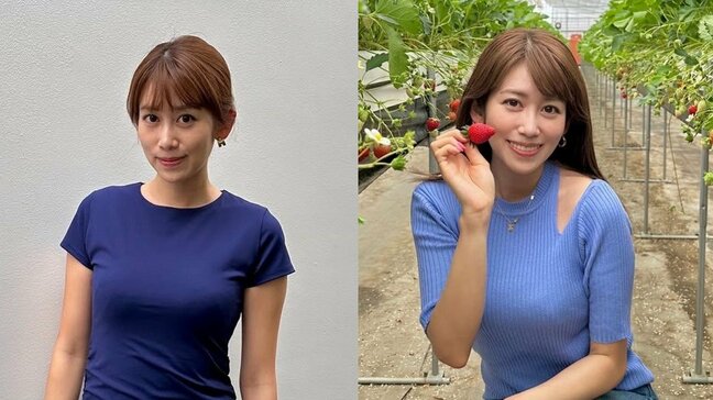 【 中川安奈 】　「いちご狩りへ　おいしくてたのしくてかわいくて...みたされましたっ♡」　オフショットに反響|TBS NEWS DIG