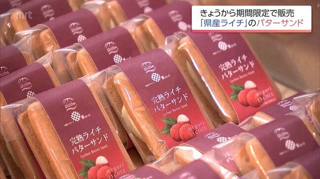 規格外の宮崎県産ライチを活用 新商品「完熟ライチバターサンド」が期間限定で発売|TBS NEWS DIG