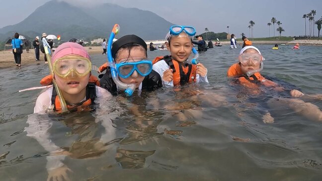 大分市で児童がカヌー・シュノーケリング体験|TBS NEWS DIG