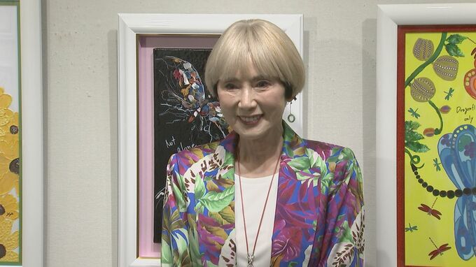 【秋野暢子】売上の一部は がん研究に寄付「商売じゃないので」個展への想い|TBS NEWS DIG